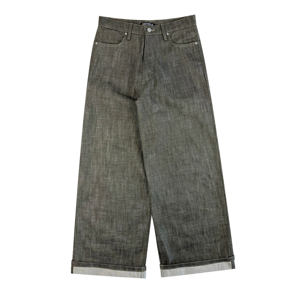 Olive Selvedge Baggy Denim