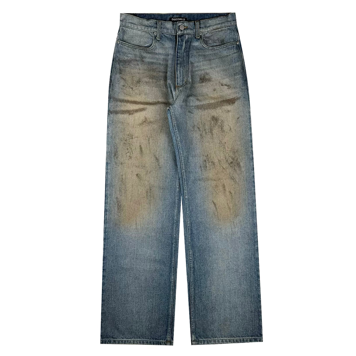 【KOOLOSET】Chalk Dirty Washed Wide Denim Mudwash Wide Leg Denim – DISCONT'D