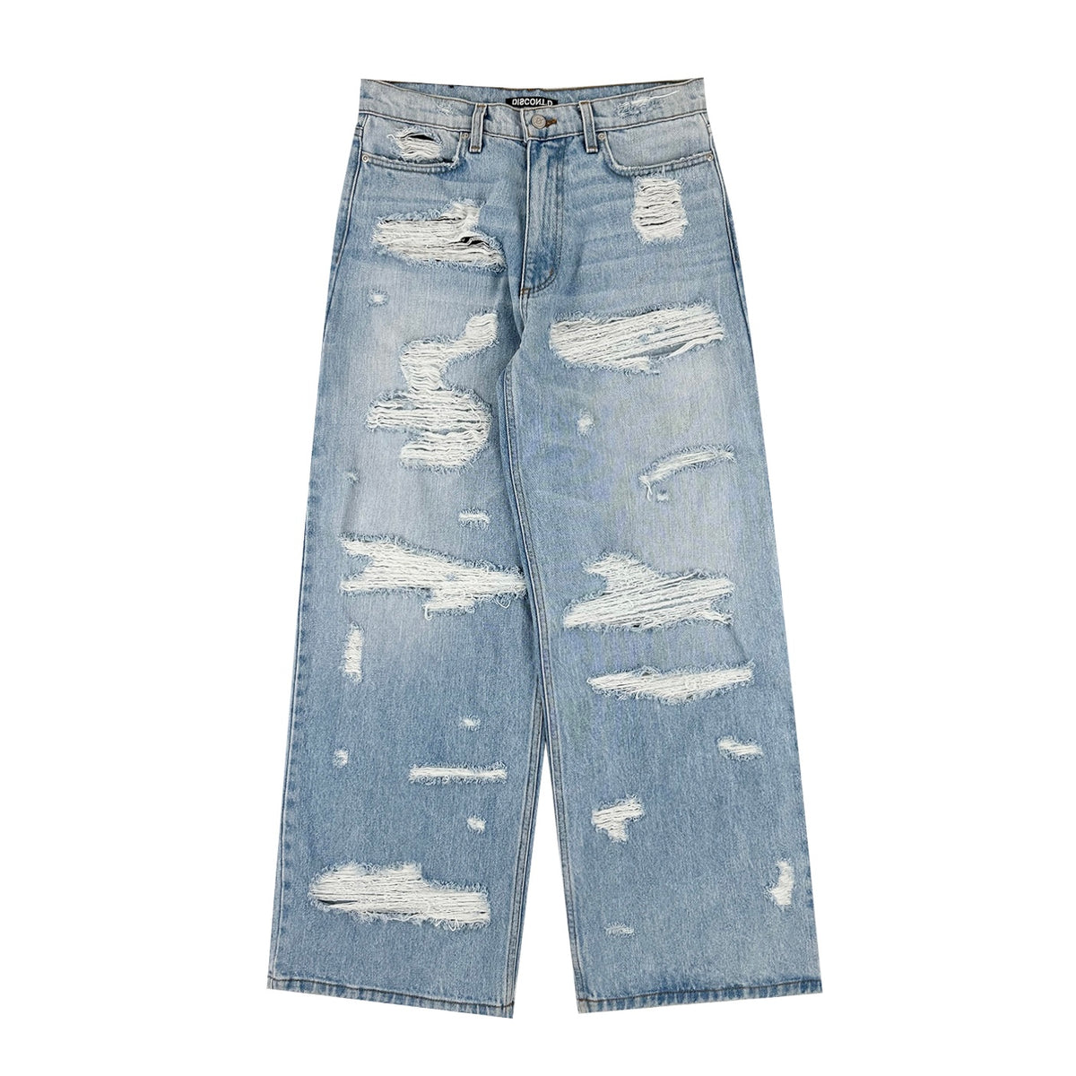Destroyed Light Baggy Denim – DISCONT'D