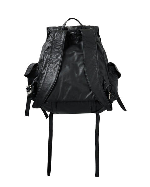 Leather Cargo Backpack