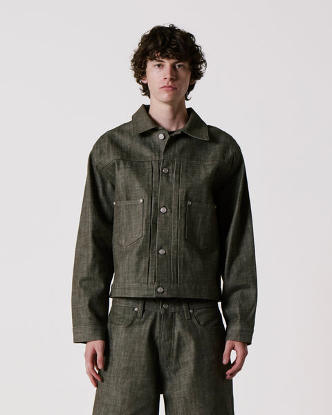 Olive Selvedge Jacket