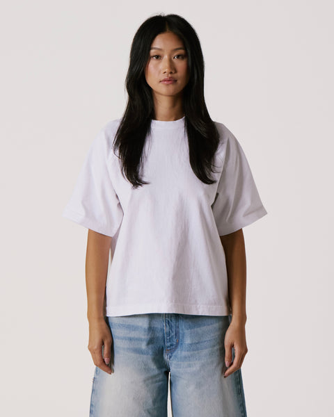 White Raglan Tee