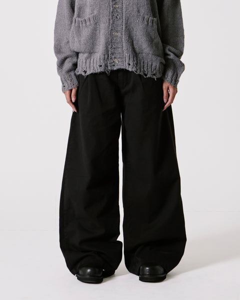 Black Pleated Trouser
