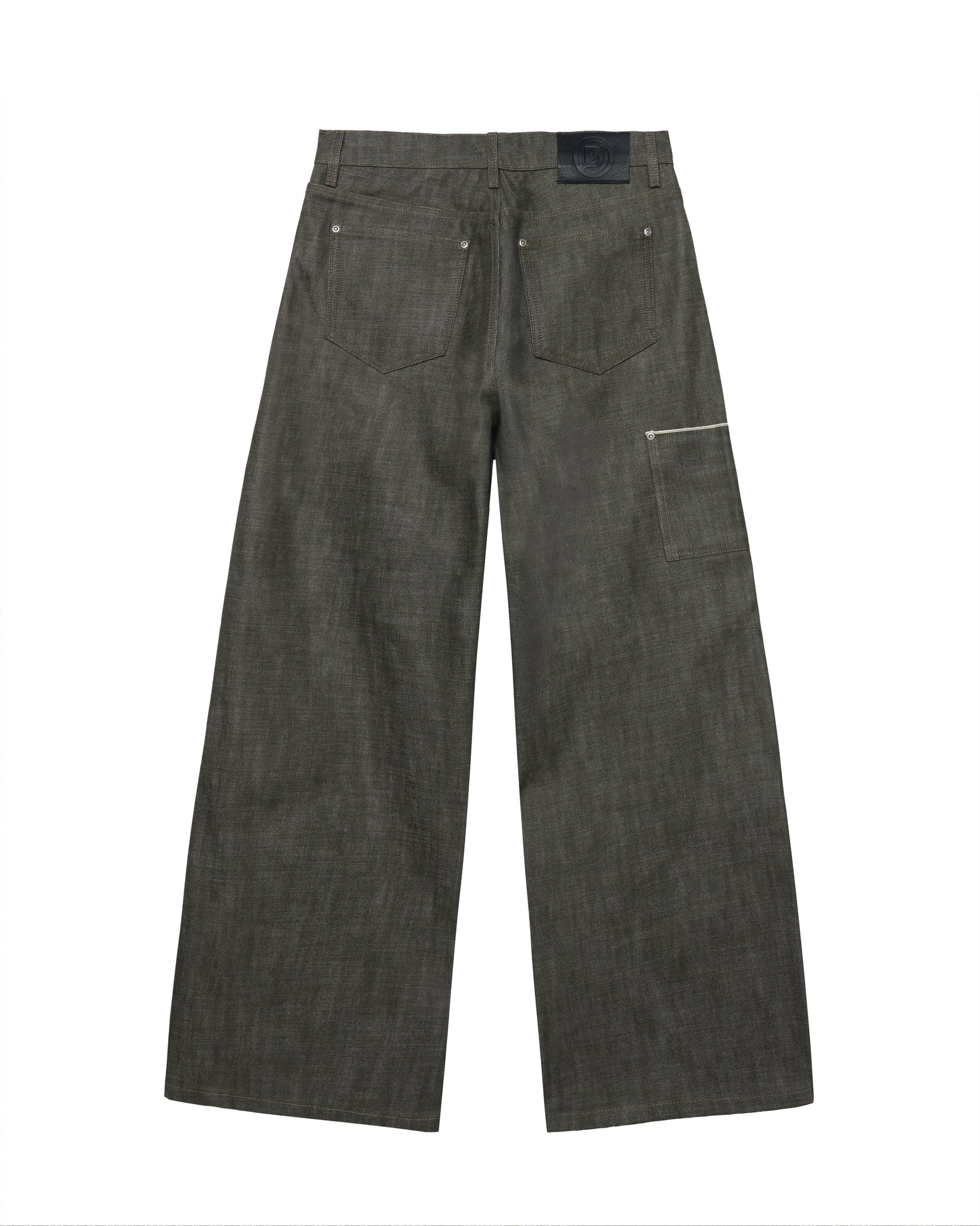 Olive Selvedge Baggy Denim – DISCONT'D