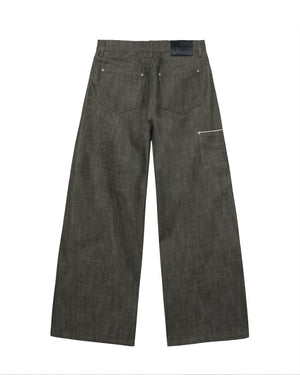 Olive Selvedge Baggy Denim – DISCONT'D