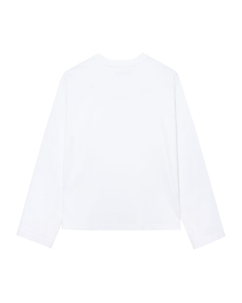 White Raglan L/S