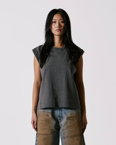Charcoal Raglan Tank