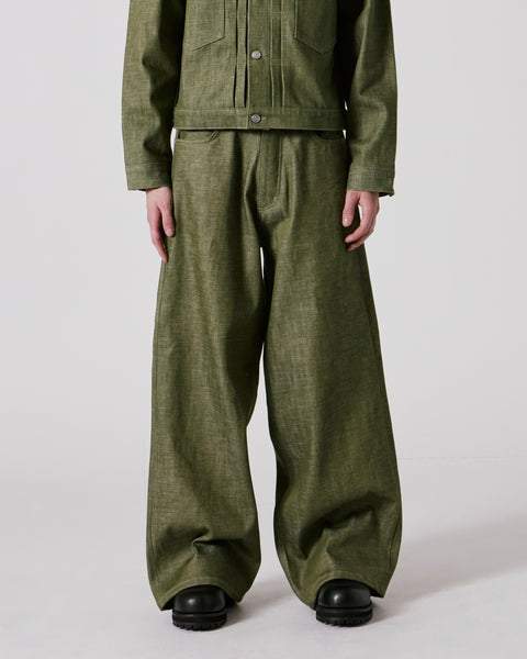 Green Selvedge Baggy