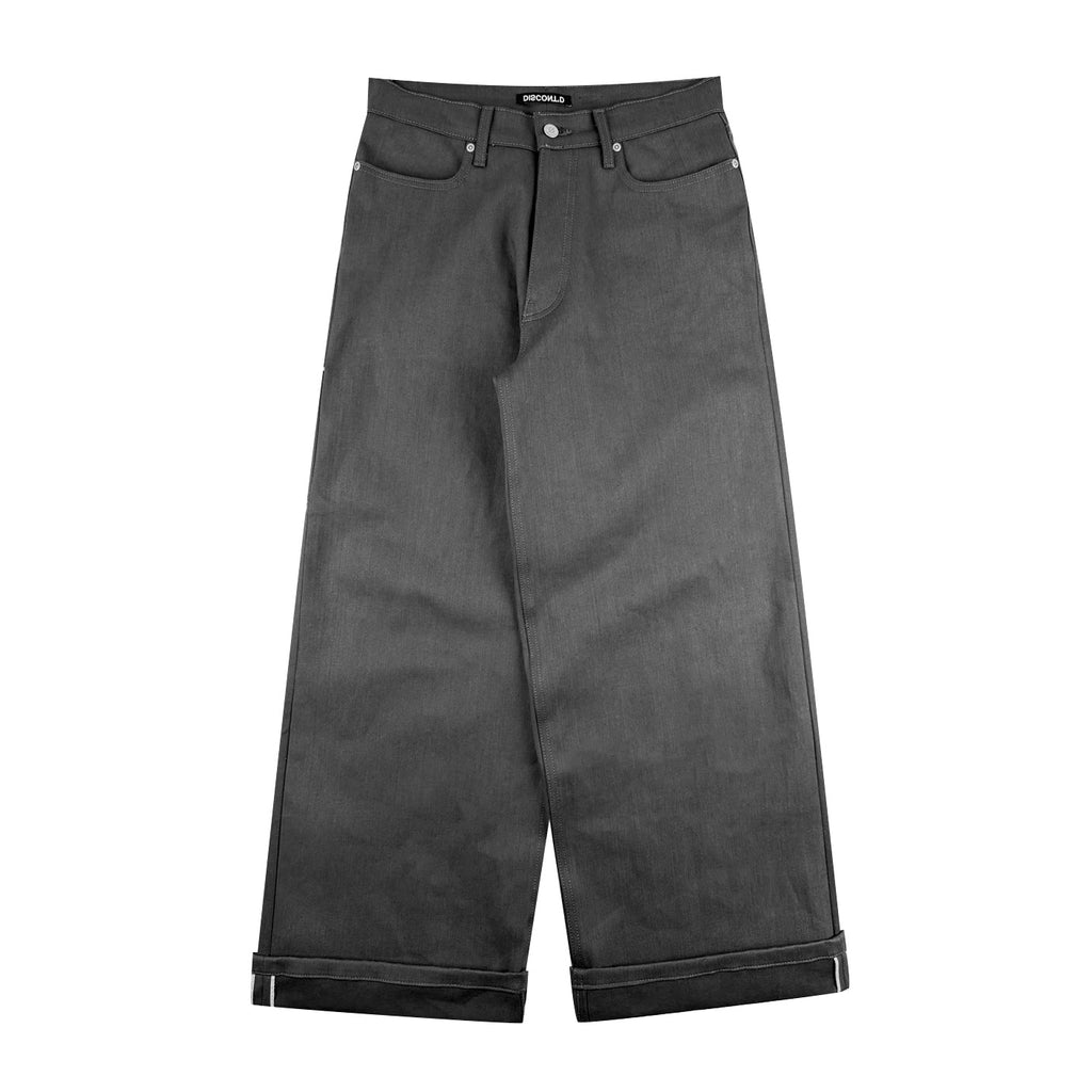 Grey Selvedge Baggy Denim