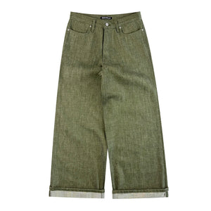 Green Selvedge Baggy Denim