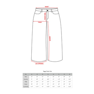 Grey Selvedge Baggy Denim