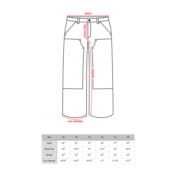 Bistre Double Knee Work Pant