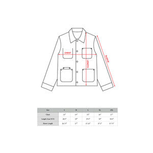 Olive Selvedge Chore Coat