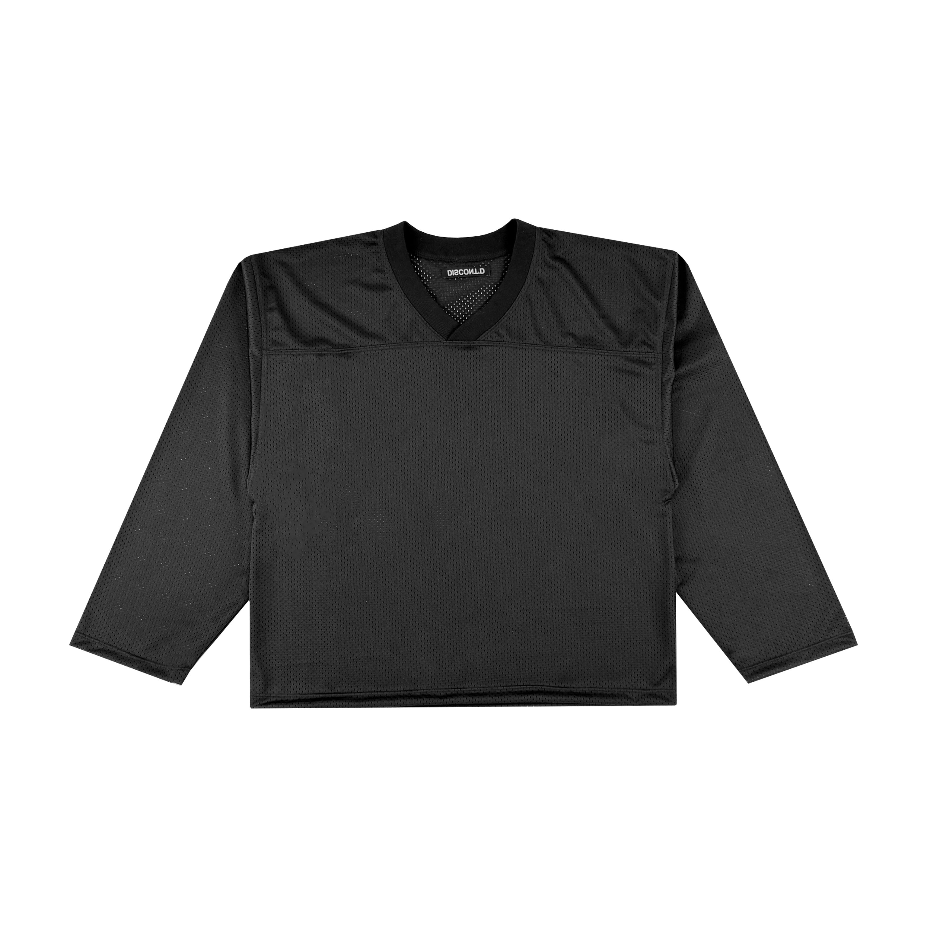【ANDERSSON BELL】LINYCIUS JERSEY L/S / Black Half Sheer Flower Lace Shirt in Black – SVRN