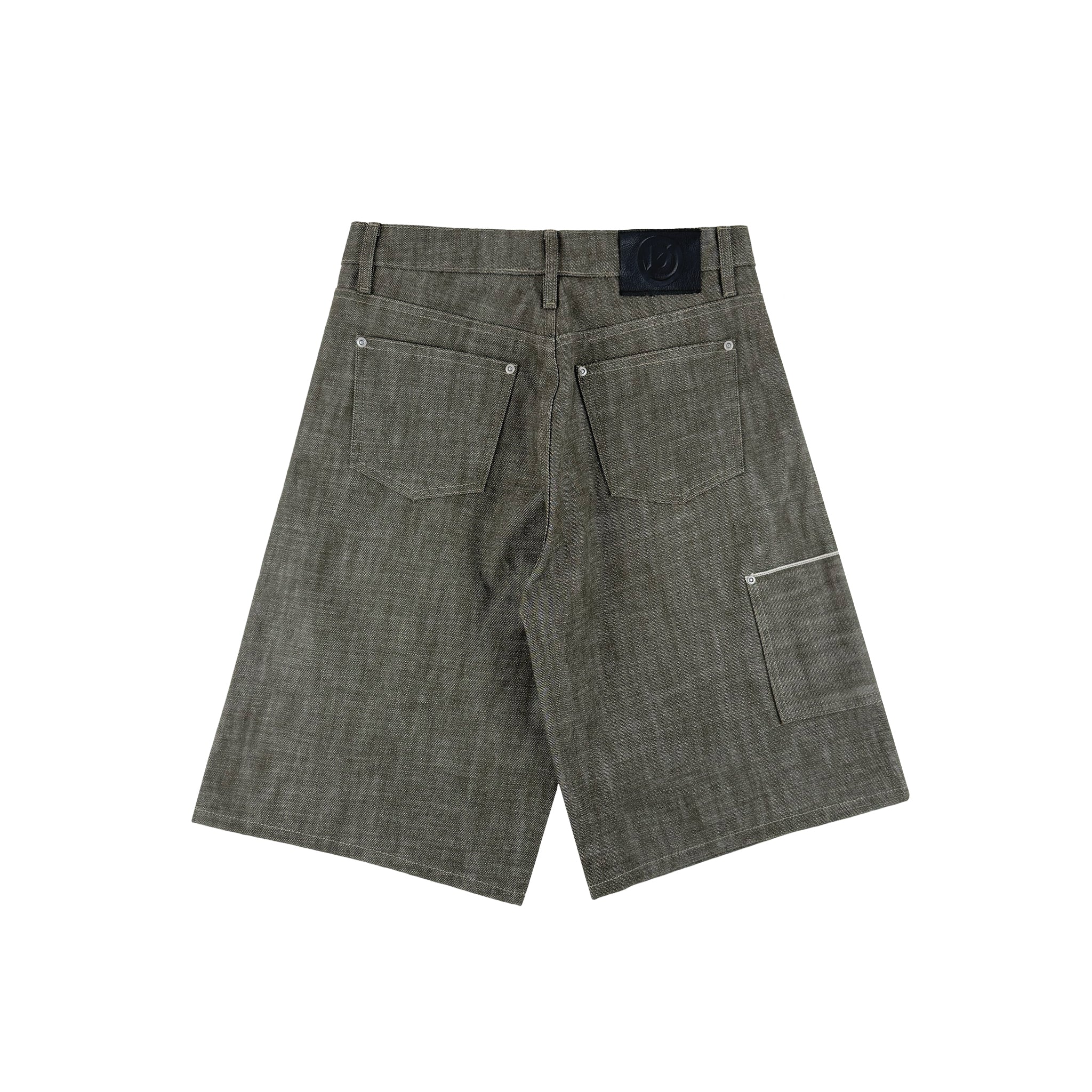 Olive Selvedge Baggy Jort